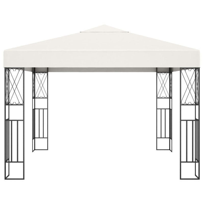 Leeward 9.8 Ft. W x 9.8 Ft. D Steel Patio Gazebo, Cream