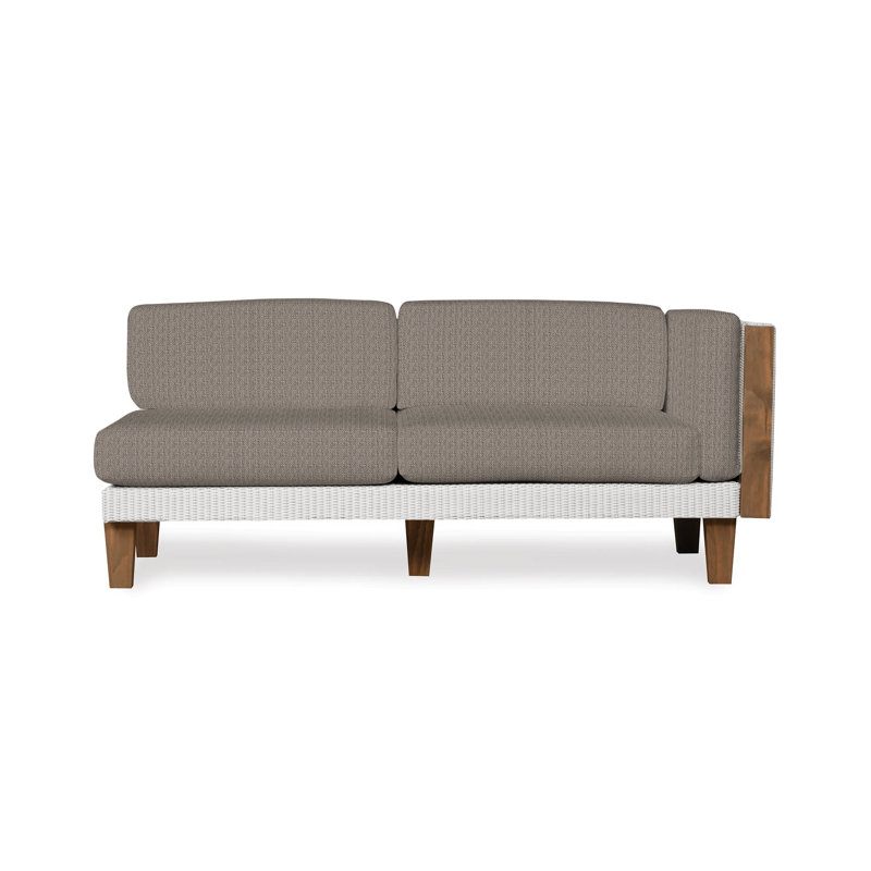 Catalina Outdoor 2 - Seat Loveseat, White, Demo Oatmeal