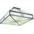 Whitewing Glass Flush Mount