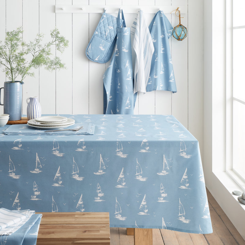 Salcombe Boats Cotton Table Cloth, 137 x 178 cm