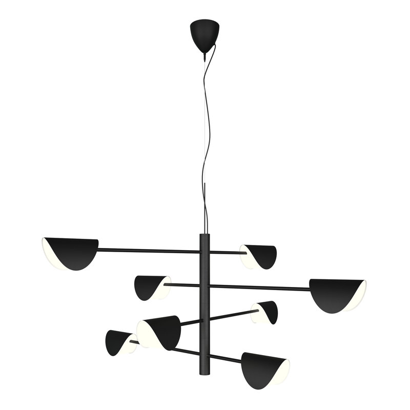 Cayd 8 - Light Black Unique/Statement Pendant