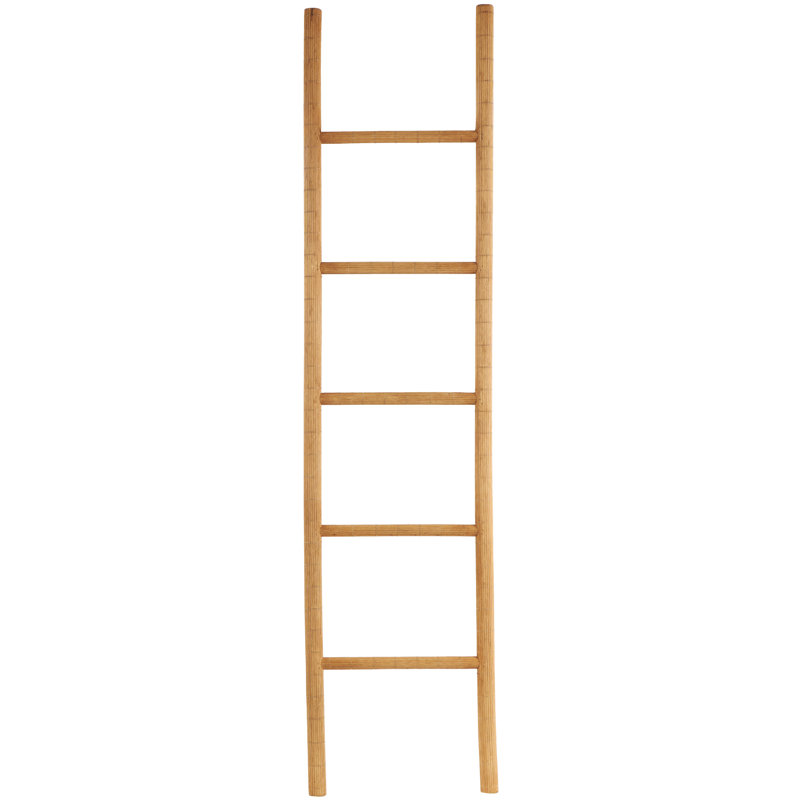 Cole And Grey Wood Handmade 5 Rack Partition Ladder