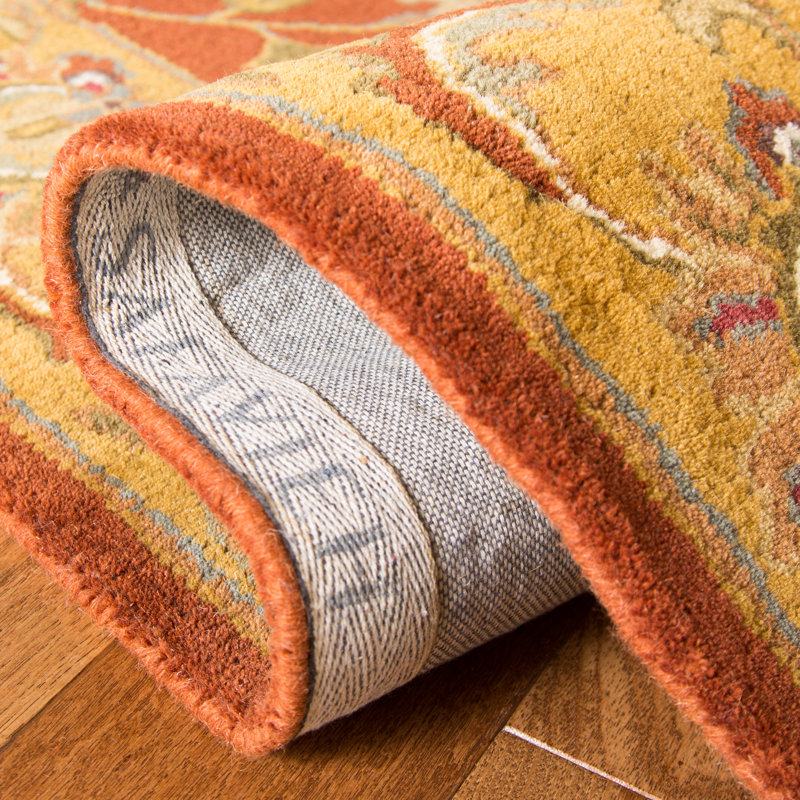 Tapis oriental en laine touffeté à la main Balthrop, Rectangle 4 pi x 6 pi