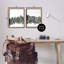 Abstrait gris anthracite Kindling, ensemble de 2 toiles flottantes encadrées par Yvette St. Amant-1645382370-1645382377