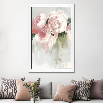 Peonies by Asia Jensen - Print on Canvas