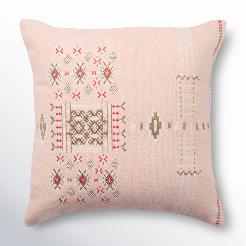Mikes 100% Wool Throw Square Pillow, No Fill
