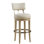 Malibu Swivel Upholstered Stool with Metal Frame