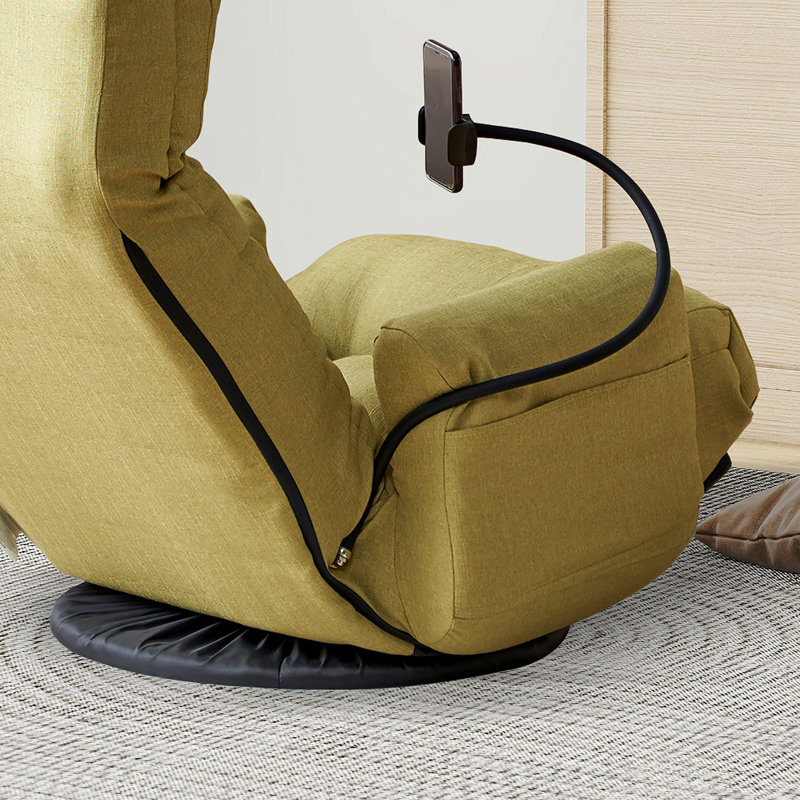 Fauteuil inclinable, inclinable et ergonomique, Lin vert