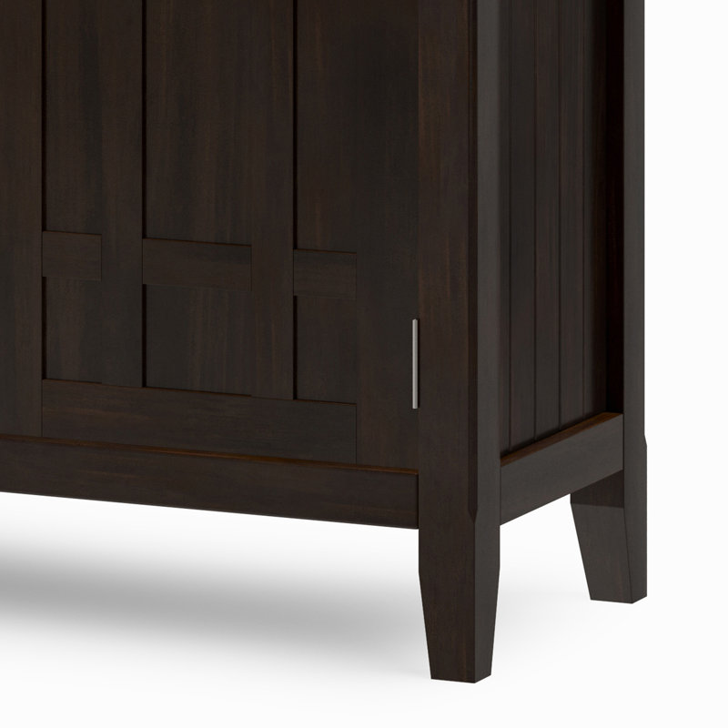Bedford Dark Tobacco Brown Solid Wood Sideboard Buffet