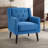 29" Wide Modern Upholstered Button-Tufted Accent Chair With Solid Wood Legs-1113791294