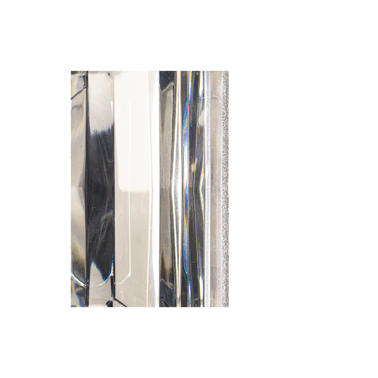 Mappsburg Jewel Glitter Ornament., Silver