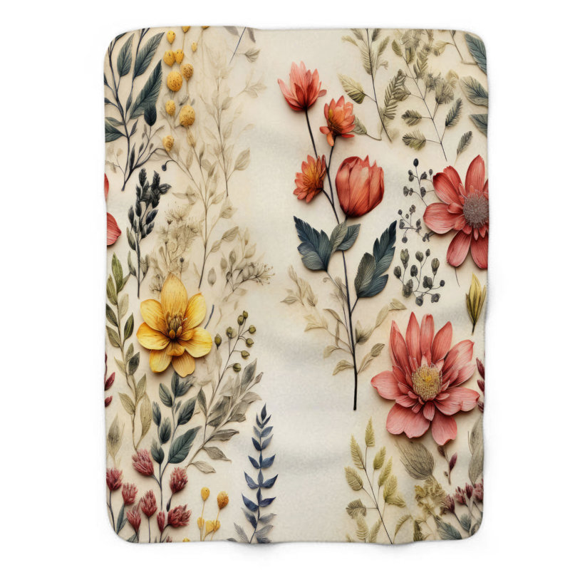 Pétales grunge - couverture de qualité supérieure 1 pièce, Lit simple