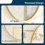 Juriana Metal Shatterproof Modern Flat Oval Vanity Decorative Wall Mirror-1543154088-1543154095