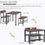 Ensemble de table de salle à manger 4 pièces avec banc, table de cuisine et chaises avec support de rangement