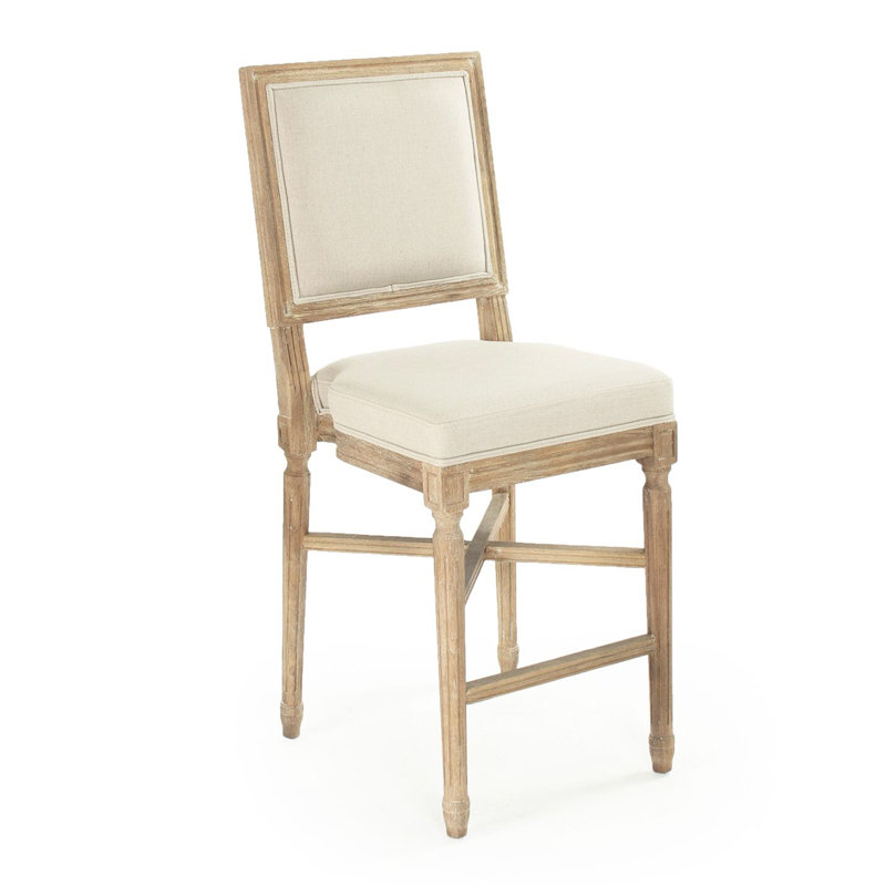 Bodil Yes Stool with Solid Wood Frame, Counter Stool (24.75" Seat Height)
