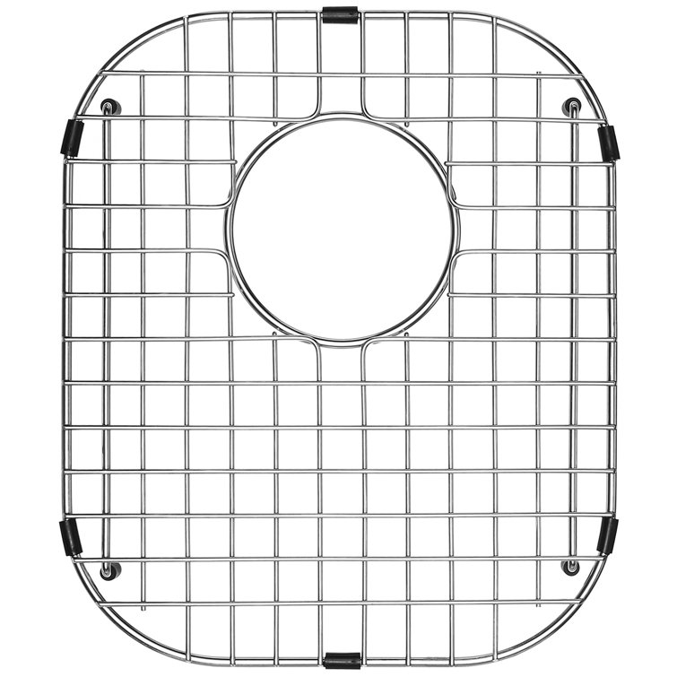 12.01-in x 14.17-in Rear Drain Heavy-Duty Stainless Steel Sink Protector