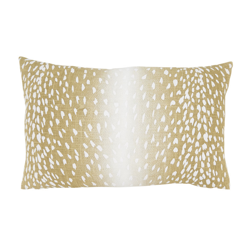 Coussin en lin Antelope Collection, Duvet, H 16 po x l 16 po, Carré