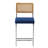 PU Leather Bar Stools With Woven Rattan Back And Metal Legs 1-Pack-1406714045