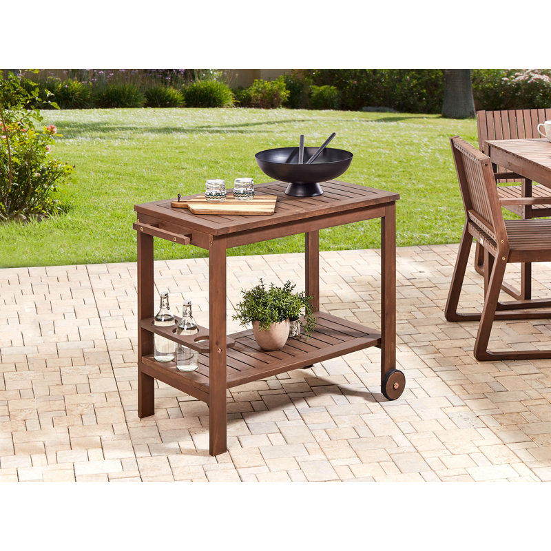Abeni Rectangular Acacia Wood Outdoor Side Table , 95cm cm W 47cm cm D