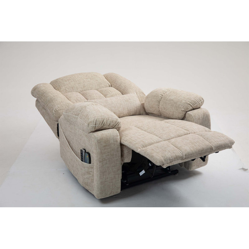 Electric Lift Recliner Chair With Remote Control, Comfortable And Supportive For Elderly And Injured, Cream
