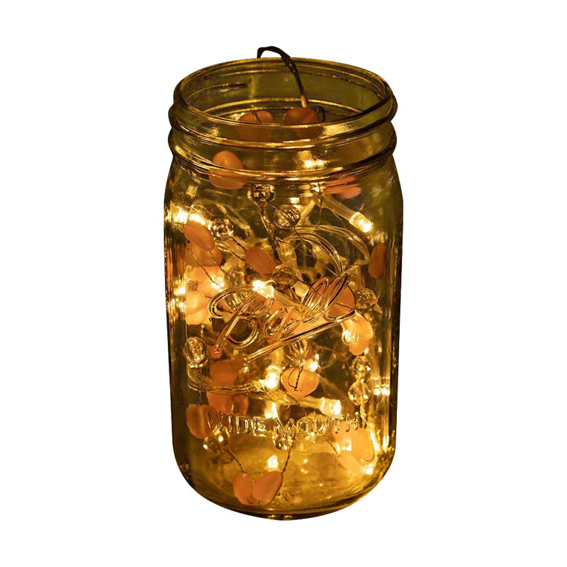 Guirlande lumineuse de 20 ampoules DEL à piles et à coeurs Coopertown