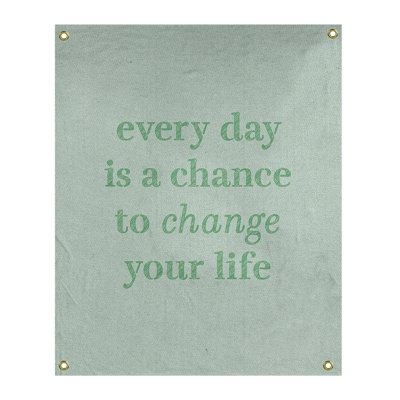 Tapisserie en polyester changer votre citation vie