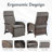 Serita Caeden Outdoor All-Weather PE Wicker Adjustable Reclining Lounge Chair With Cushions-2072068628