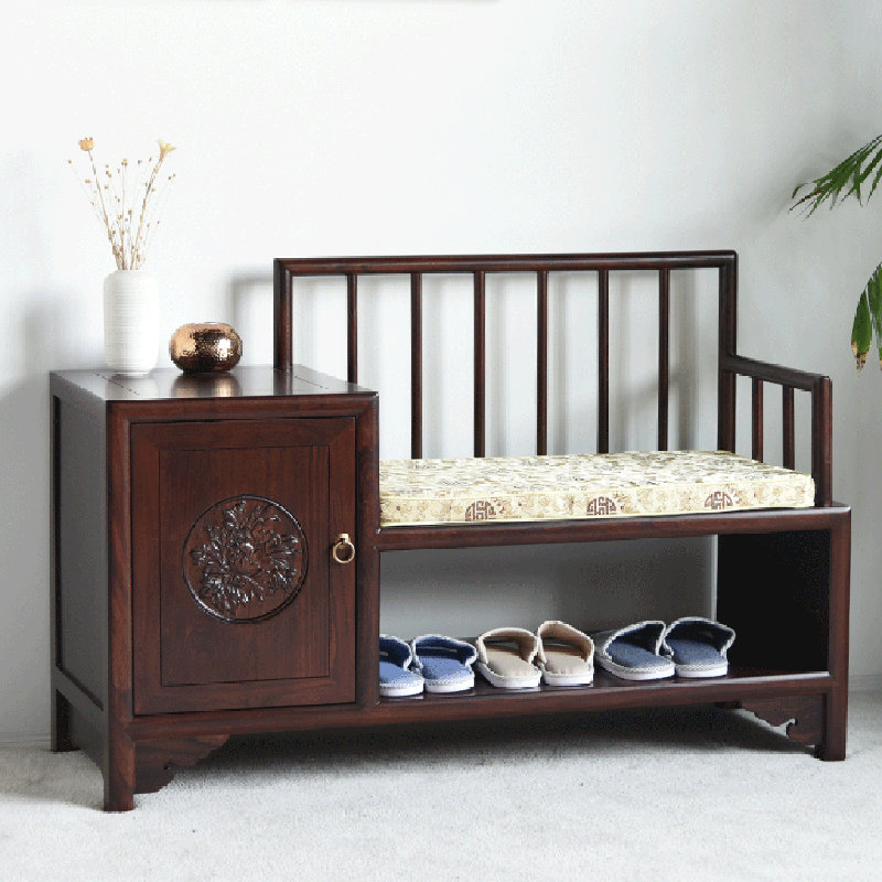 6 Pair Solid Wood Shoe Storage Bench