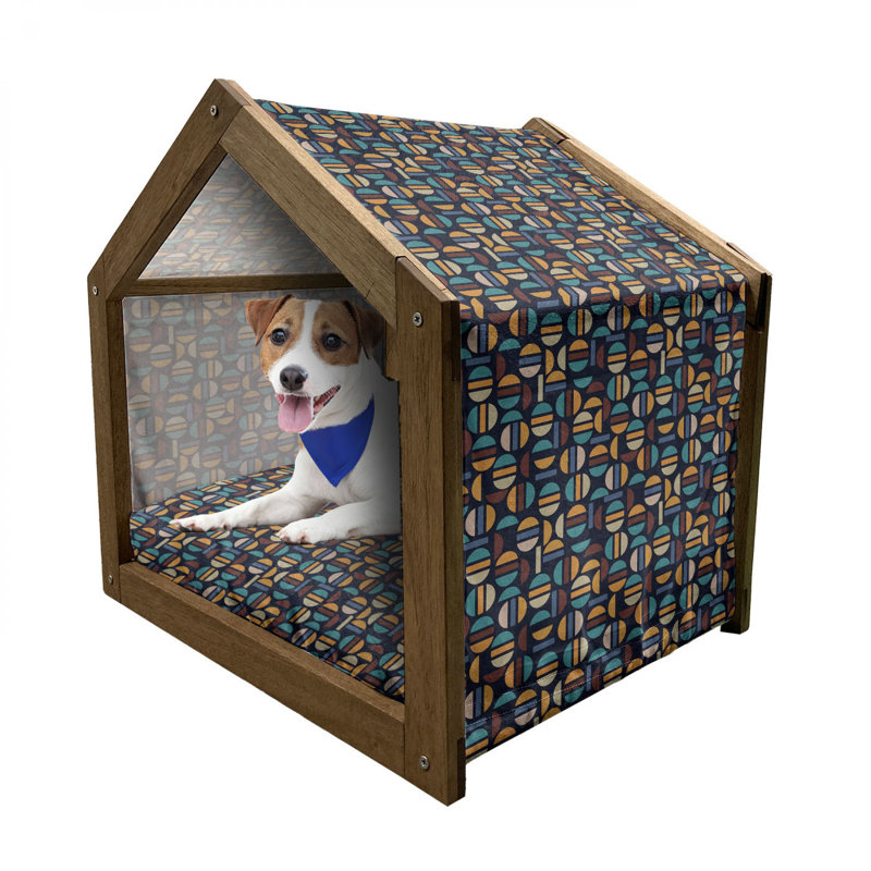 Niche pour chien en bois, H 32,28 po x l 39,37 po x P 28,35 po