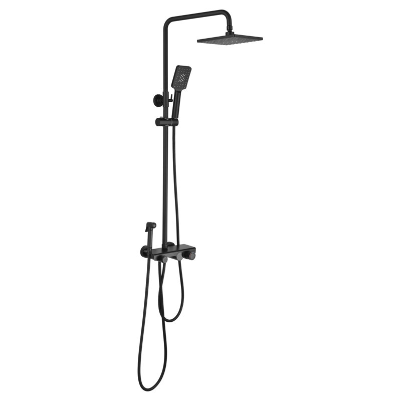 Système de douche complet thermostatique avec valve brute