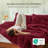 Bedsure King Size Comforter Sets - 3-Piece Double-Sided Fleece Fluffy Dark Red Bedding, Cozy Striped Aesthetic for Modern & Guest Bedrooms, All-Season Luxury Home Decor-122269088-100517523