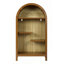 Étagère arquée autoportante à 4 niveaux à 4 niveaux, armoire de rangement asymétrique ouverte, étagère en bois pour hall d'entrée, salon, chambre à coucher, couloir-132959105