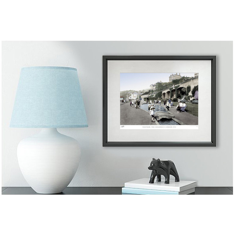 'Ventnor, the Children's Corner 1913' - Picture Frame Photograph Print on Paper, 45cm H x 60cm W x 2.3cm D