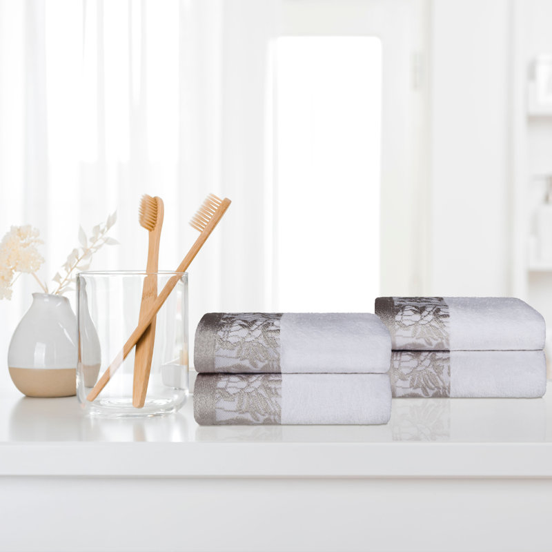 Serviette de bain 100% coton Blue Nile Mills, Blanc