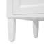 Ensemble de meuble-lavabo double 59,1 po avec lavabo en résine blanc, 3 tiroirs, 2 portes à fermeture en douceur et tablette réglable