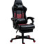 Fauteuil de jeu en cuir noir Pu - ergonomique, réglable en hauteur et dossier inclinable