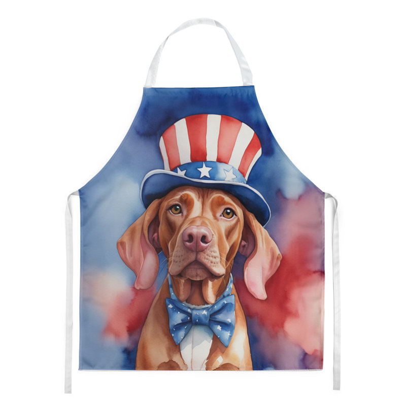 Patriotic American Apron, Vizsla