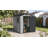 4x6 FT Outdoor Storage Shed, Plastic Resin Garden Shed with Lockable Door & Window-122939065