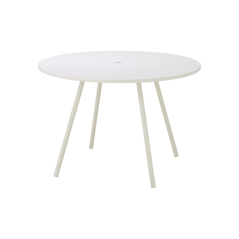 Area Outdoor Round Dining Table, White