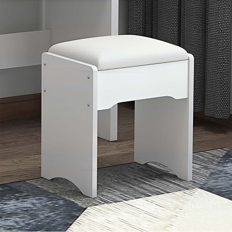 Élégant meuble-lavabo avec miroir à DEL réglable et 4 tiroirs, parfait pour le maquillage et le rangement dans n'importe quelle pièce