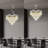 6 - Light Dimmable Tiered Chandelier