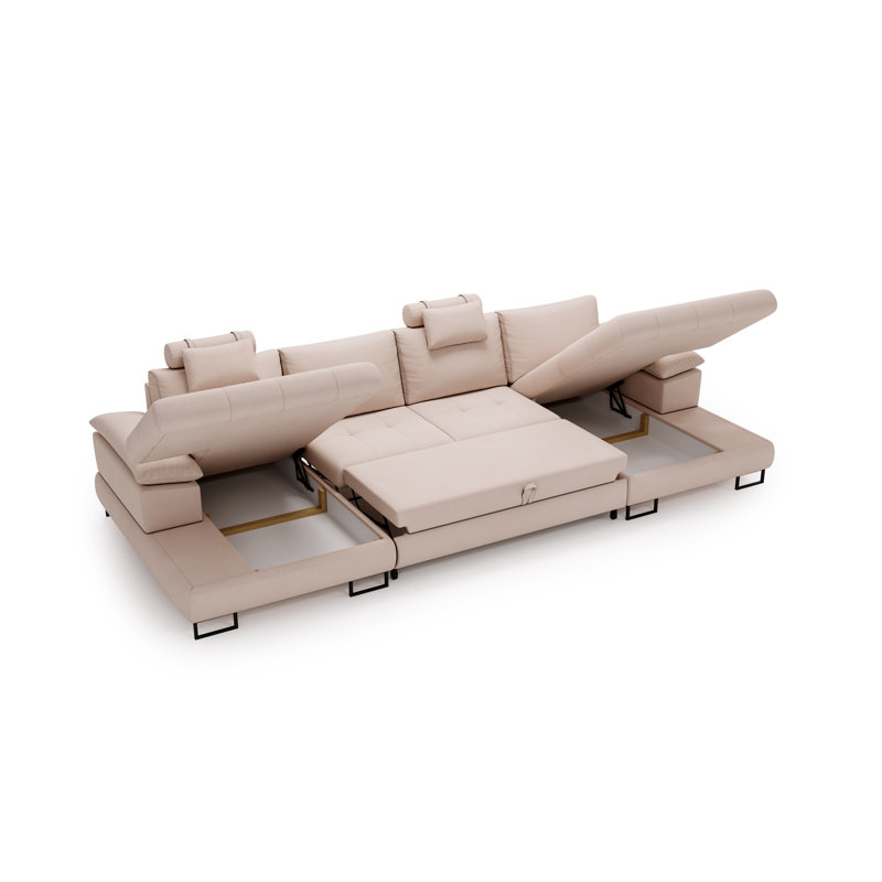 Teketa 3 Seater Corner Sofa , Beige