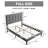  Luxurious Upholstered Bed Frame with Cushioned Headboard-133074221-133074222