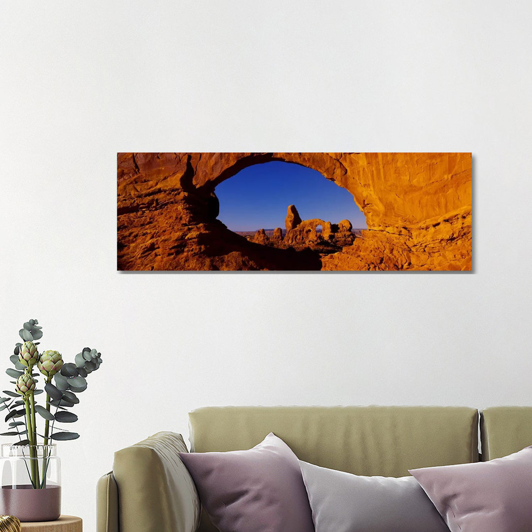 Natural Arch On A Landscape, Arches National Park, Utah, USA
