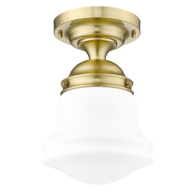Luminaire suspendu semi-encastré en verre Neriah