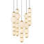 Trigo 1 - Light Steel LED Chandelier by Lisa McDennon