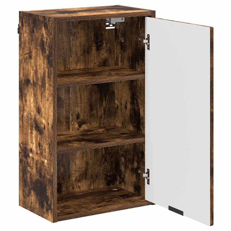 Bathroom Storage Furniture Set, Smoked Oak