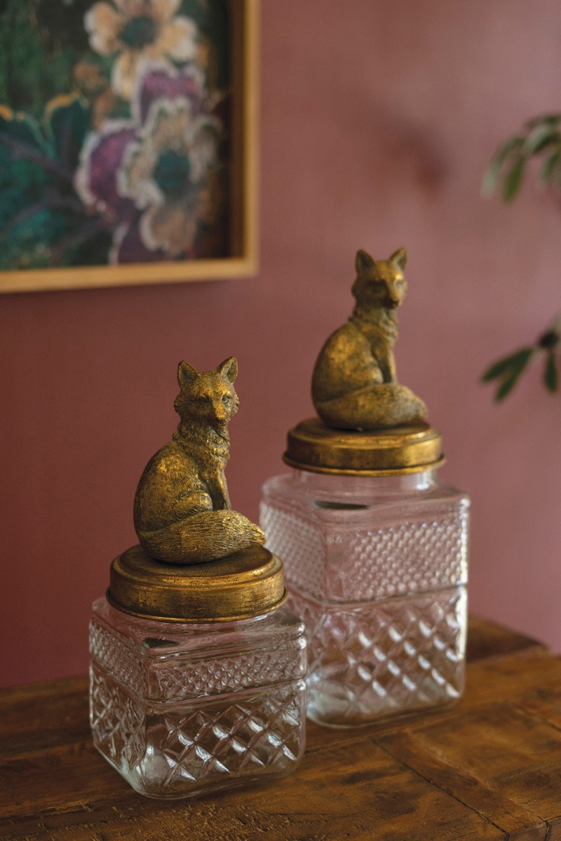  Set of Two Fox Canisters