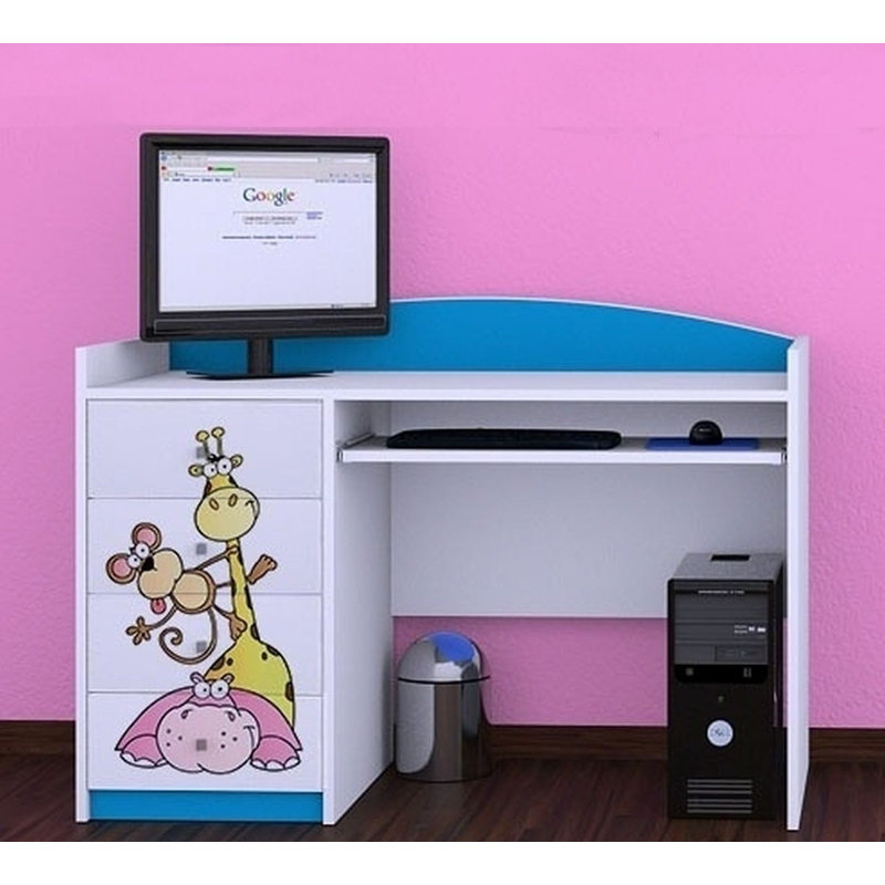 Toulouse 125cm Computer Desk, Blue