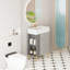 Meuble-lavabo à tablettes ouvertes 21,6 po avec lavabo en céramique-1948803258